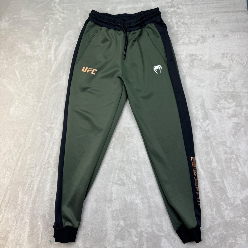 Venum UFC Joggers Mens Medium Green Athletic Performance Fight Week Pants